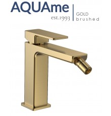 Смеситель для биде AQUAme Savona шлифованное золото AQM6816BG