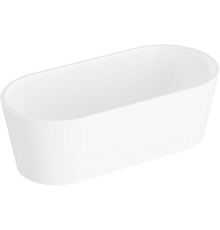 Акриловая ванна VitrA Geo 180x80 см, отдельностоящая, овальная, со сливом-переливом