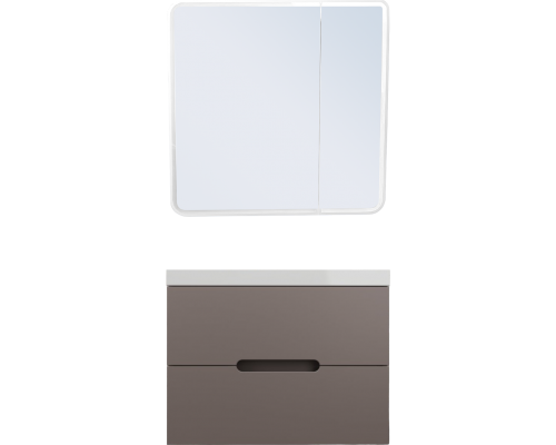 Мебель для ванной комнаты Style Line Матис 80 подвесная, тауп темный