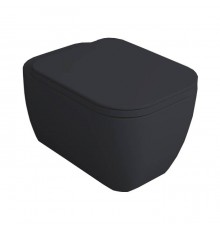Simas Henges Унитаз подвесной 38х55см., безободковый, цвет: antracite matt. HE18 antracite  matt
