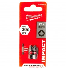 Бита Milwaukee SHOCKWAVE PZ2х25 (2шт.)(863)