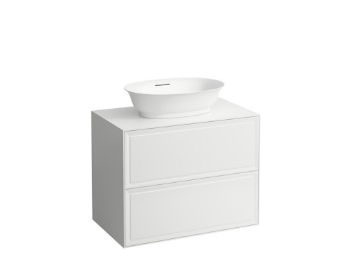 Laufen New Classic Тумба с раковиной, 77.5х45.5х60см, 2 ящика, подвесная, цвет: белый глянцевый (для раковины 812852, 812853). 4.0601.2.085.631.1,  8.1285.2.757.112.1