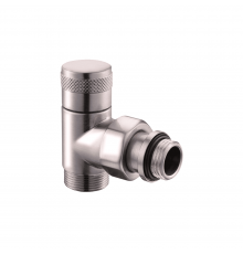 Угловой запорный вентиль SR Rubinetterie Tondera 1/2 х3/4E, цвет матовый никель 0673-1500NSE0