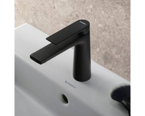 Duravit Tulum by Starck Смеситель для раковины, 1 отв., без донного клапана, цвет: черный матовый. TU1020002046