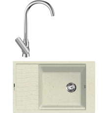 Комплект Мойка кухонная Lava L9.VNL vanilla + Смеситель SG07 CR chrome