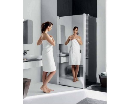 KERMI Atea 1TR Душевая дверь 47х220см., серебро, стекло зеркальное. AT 1TR 470x2200VAK+зеркал