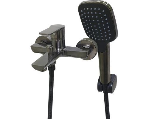 Смеситель для ванны с душем SW Готланд вороненая сталь