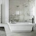 Gessi Eleganza Ванна отдельностоящая 180х85x55см, со сливом-переливом, цвет: матовый белый. 46715#521