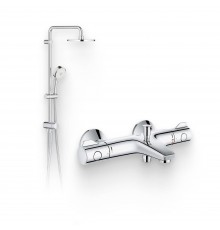 Душевой комплект Термостат Grohe Grohtherm 800 34576000 для ванны с душем + Стойка New Tempesta Cosmopolitan 27394002