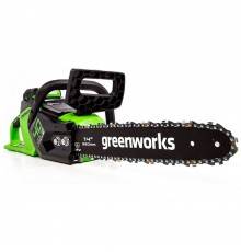 Пила цепная аккумуляторная Greenworks GD40CS15K2 бесщеточная  (АКБ 2 А.ч; ЗУ)