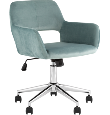 Компьютерное кресло Stool Group Ross велюр, серо-зеленый