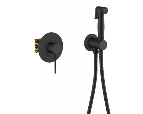 Timo 2389/03SM Saona Готовый комплект гигиенического душа, черный 2389/03SM