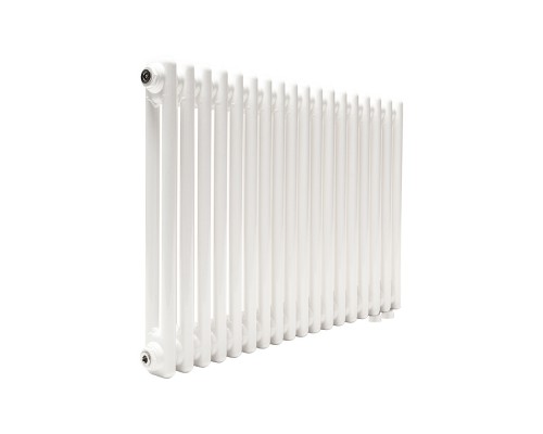 Трубчатый радиатор ТЕПЛОФОРТ ТР2057 ТВ, 18 секций, нижнее подключение ½”, белый глянец 200112