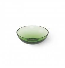 Dea Design Washbasins Раковина 42х42х16см., накладная, без отв., Glasstek, прозрачная смола, цвет: Emerald R3. DD9038 420 R3