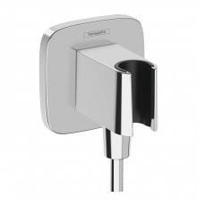 Hansgrohe FixFit Q Шланговое подсоединение с держателем ручного душа, цвет: хром. 26887000
