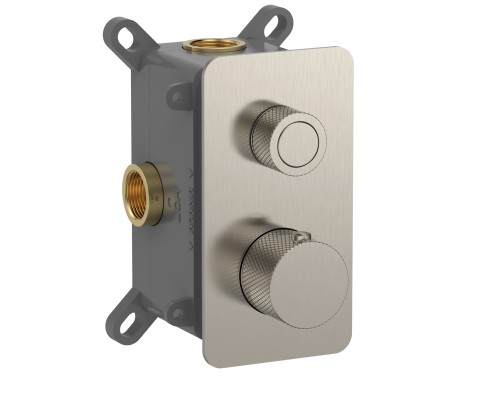 AQM8810BN Встр. термостат на 1 п. с регулировкой напора в комп. с внутр. частью, никель шлиф AQM8810BN
