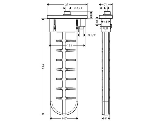 Hansgrohe sBox Внешняя часть встраиваемого шланга, монтаж на край ванны, цвет: шлифованная бронза. 28010140 Hansgrohe sBox Внешняя часть встраиваемого шланга, монтаж на край ванны, цвет: шлифованная бронза. 28010140