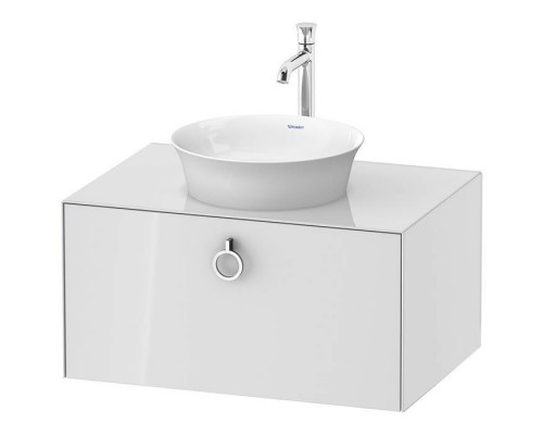 Duravit White Tulip Тумбочка подвесная 80x55х40.8см., раковина, 2 ящика с ручкой, цвет: белый высокоглянцевый. WT498008585,  2362430079