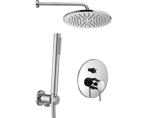 Душевой комплект Paffoni Light KITLIG015CR С ВНУТРЕННЕЙ ЧАСТЬЮ, хром