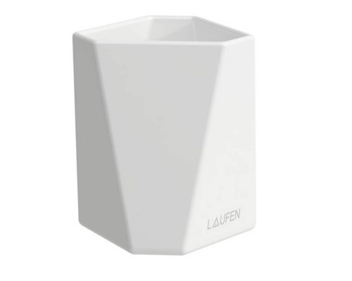 Laufen Home collection Керамический стакан 90х90х105 мм TRIO CUP, настольный, цвет: белый. 8.7777.4.000.000.1 Laufen Home collection Керамический стакан 90х90х105 мм TRIO CUP, настольный, цвет: белый. 8.7777.4.000.000.1