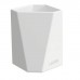 Laufen Home collection Керамический стакан 90х90х105 мм TRIO CUP, настольный, цвет: белый. 8.7777.4.000.000.1