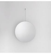 Agape Bucatini Круглое зеркало d50x75 см, на белом держателе, цвет: полированный. ABUC0178AAZB