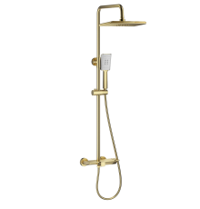 Душевая стойка Wonzon   Woghand WW-AE33110-BG брашированное золото