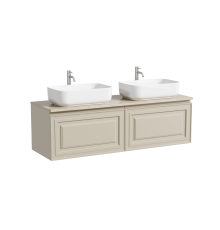 Тумба с раковиной Sancos Very 140, beige soft, столешница бежевая TT140A2X, раковина CN5043