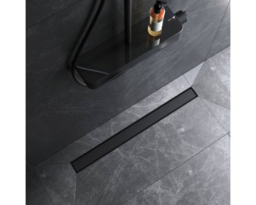 W01SC-U11-080-04BM Трап для душа линейный, универсальный затвор Tile, 80 см W01SC-U11-080-04BM Трап для душа линейный, универсальный затвор Tile, 80 см