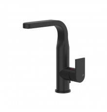 Gessi Emporio Via manzoni Смеситель для раковины, на 1 отв, с донным клапаном, цвет: Black XL. 47123#299