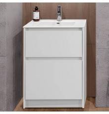 Тумба с раковиной BelBagno Kraft 60 напольная, bianco opaco, раковина BB600ETL