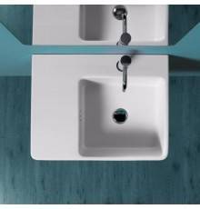 SIMAS Top e lavabi d'arredo Раковина 60х45 см, 1 отв., цвет: белый. QU60D*1 bi