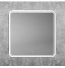 Зеркало Art Max Genova AM-Gen-800-800-DS-F-White 80х80 белое, с LED-подсветкой, 6000К