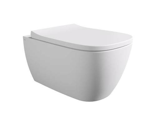 Alice Wunder Унитаз 53х31см., подвесной, безободковый, смыв aliflush+, под крепления Fischer WB-KliX, без сиденья и крышки, цвет: белый матовый. 45000109,  FIX10WBKLIX