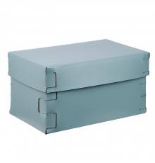 Colombo Adj Коробка Snob 25x15хH13.5см., настольная, цвет: небесный/эвкалипт. BADJ2515-5060
