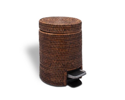 Decor Walther Basket Корзина с педалью, цвет: ротанг темный. 0939492
