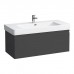 Laufen Pro S Тумба с раковиной, 101х45х39см., подвесная, 1 ящик, цвет: графит. 8.1396.6.000.104.1, 4.8355.2.096.480.1