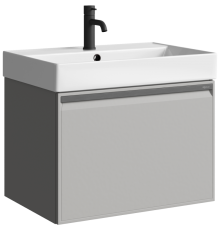 Pureтумба под умывальник, цвет серый туман, PUR0165ST, ТМ «AQWELLA» PUR0165ST