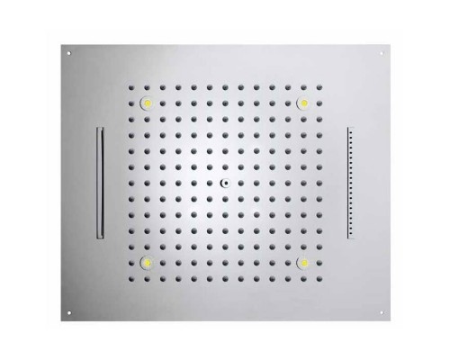 BOSSINI DREAM/3 Верхний душ 570 x 470 мм, с 4 LED RGB, 3 режима (дождь, каскад, водопад), блок питания/управления, Cromoterapia, цвет: хром. H38907.030