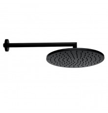 Bossini Верхний душ Cosmo Oslash; 280 mm с кронштейном 400 mm, черный матовый. H70596I.073