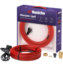 Греющий кабель NuNicho In Pipe S 10-10 10 м, 100 Вт