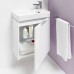 Laufen Base Тумба с раковиной, 47x26.5x53см., с 1 дверью, петли слева, органайзер для ящика, цвет: белый матовый. 8.1595.5.000.104.1,  4.0210.1.110.260.1