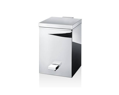 Decor Walther Cube TE 75 SC Ведро с педалью и крышкой 17x26x26.5см, напольное, цвет: хром. 0614600