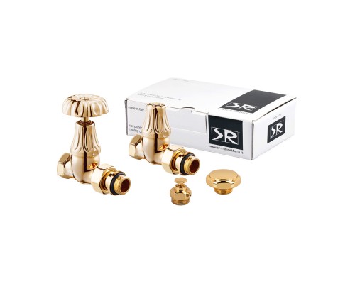 Комплект SR Rubinetterie серия Floral Old Style 1/2 прямой цвет золото K338-1500D000