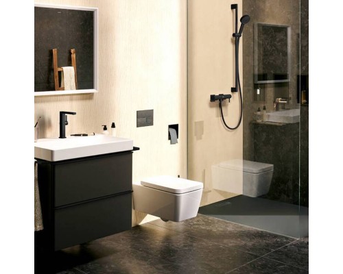 Hansgrohe Pulsify Ручной душ 10.5см., 3jet, Relaxation, EcoSmart, цвет: черный матовый. 24111670