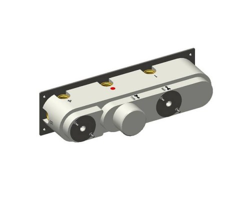 Carimali Встраиваемая часть прогрессивного смесителя c держателем для душа на 5 выходов, цвет: хром