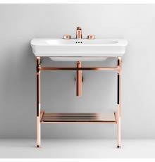 Artceram Civitas Металическая структура Quadra 55х44хh80,5см, полка сетка, напольная, цвет: розовое золото. CIA002 77 rosa oro