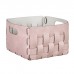 ADJ Корзинка Bottega, 25x25xH20 см., цвет: пепельная роза/устричный. 1044.07/02