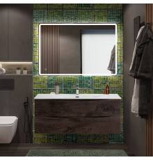 Мебель для ванной комнаты BelBagno Marino-cer-n 120 подвесна, rovere nature grigio