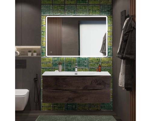 Мебель для ванной комнаты BelBagno Marino-cer-n 120 подвесна, rovere nature grigio